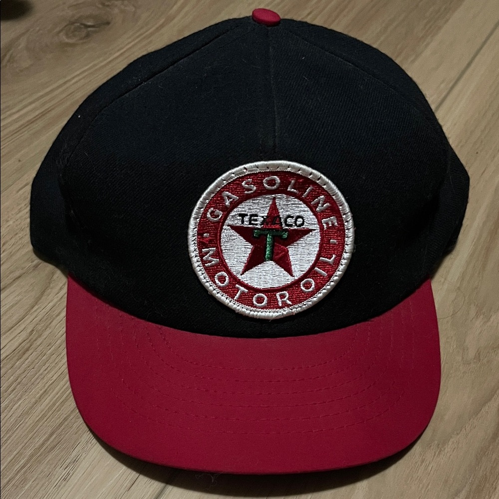 Vintage Black & Red Texaco Hat